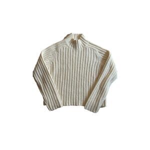 The Limited cropped wool ivory Sweater M